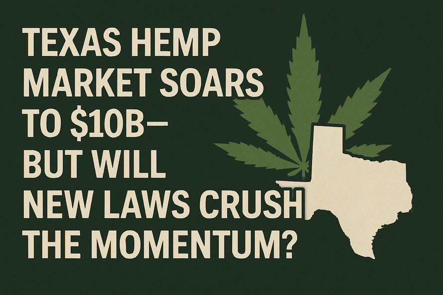 🌿 Texas Hemp Market Soars to $10B—But Will New Laws Crush the Momentum?